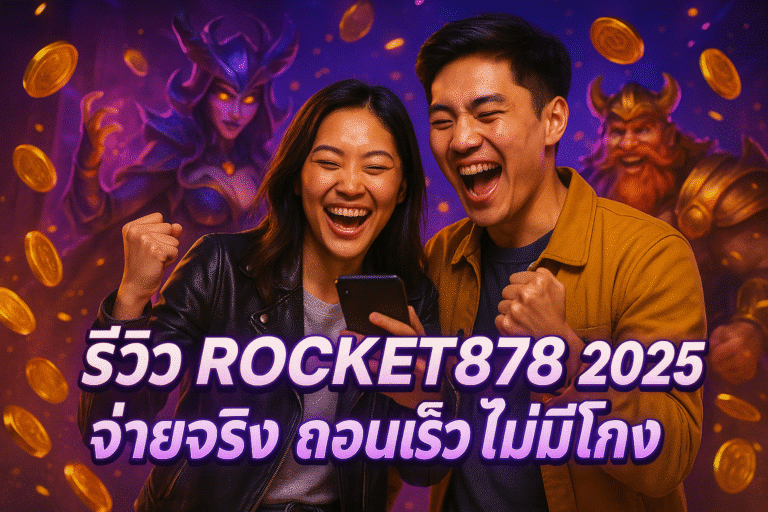 รีวิว ROCKET878 2025 จ่ายจริง ถอนเร็ว ไม่มีโกง