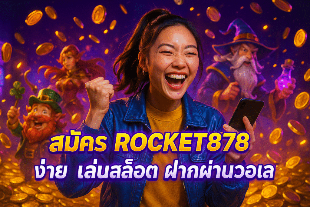 สมัคร ROCKET878 ง่าย เล่นสล็อต ฝากผ่านวอเลท